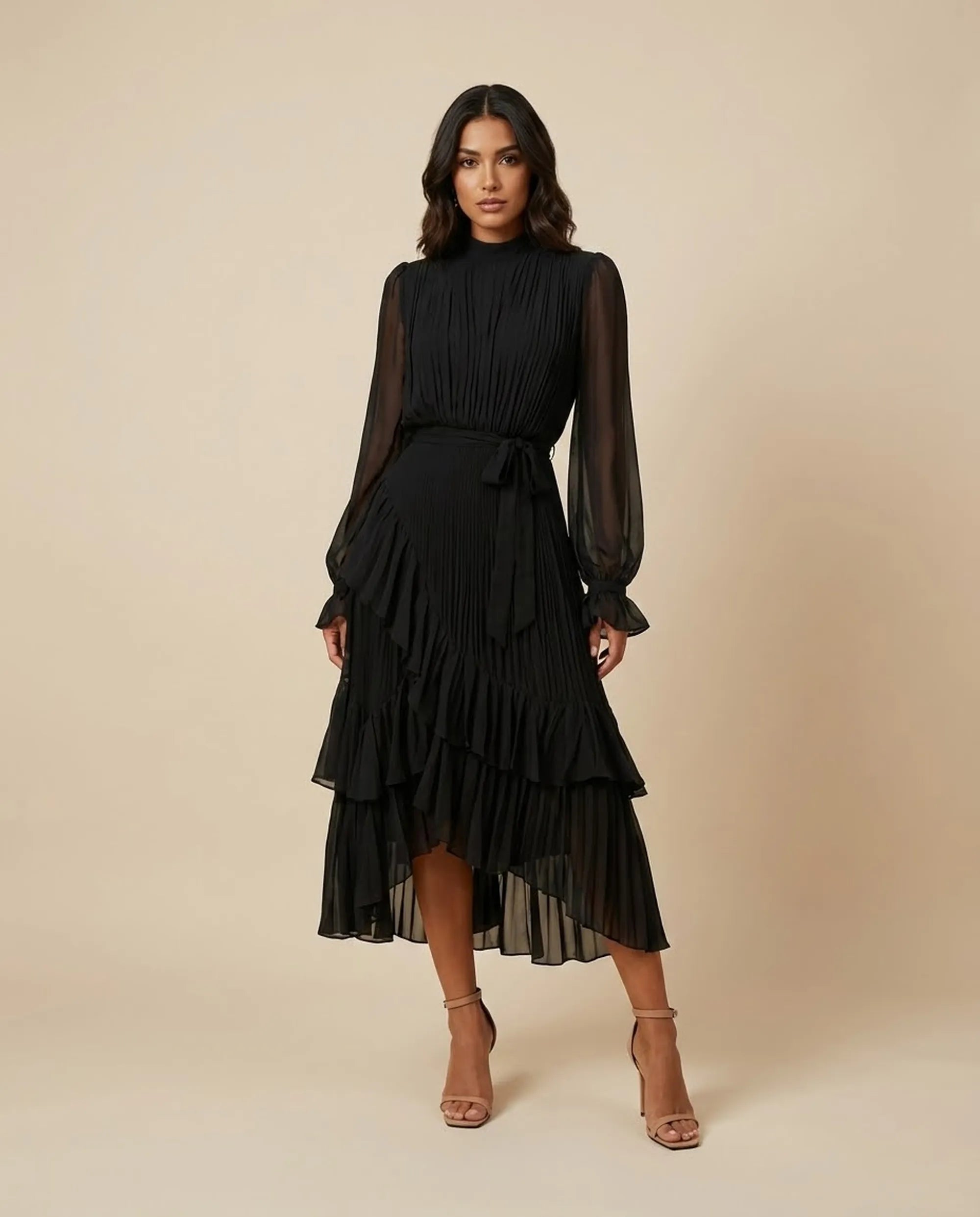 Vestido Midi "Verona" | Edición Plisada Luxury