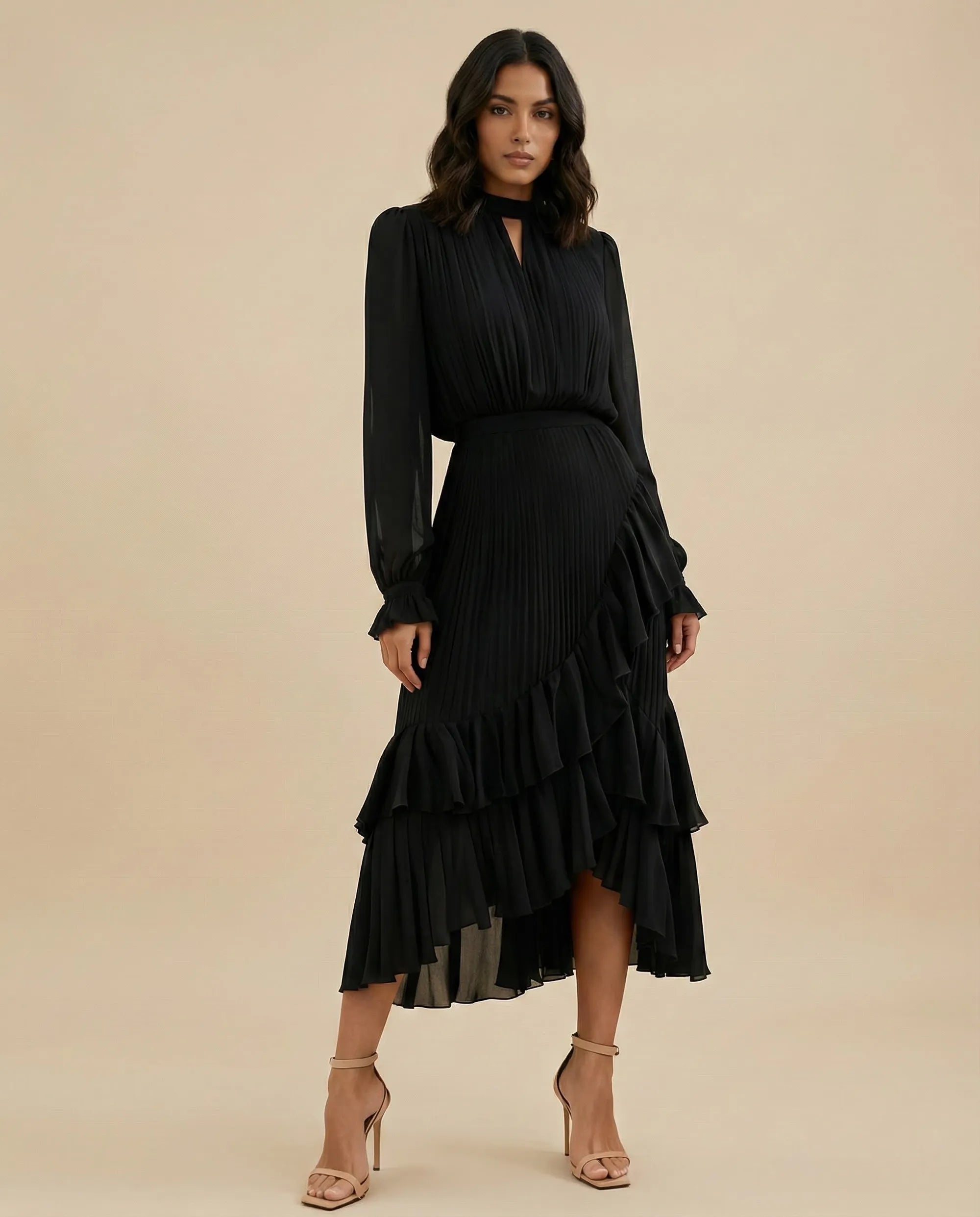 Vestido Midi "Verona" | Edición Plisada Luxury