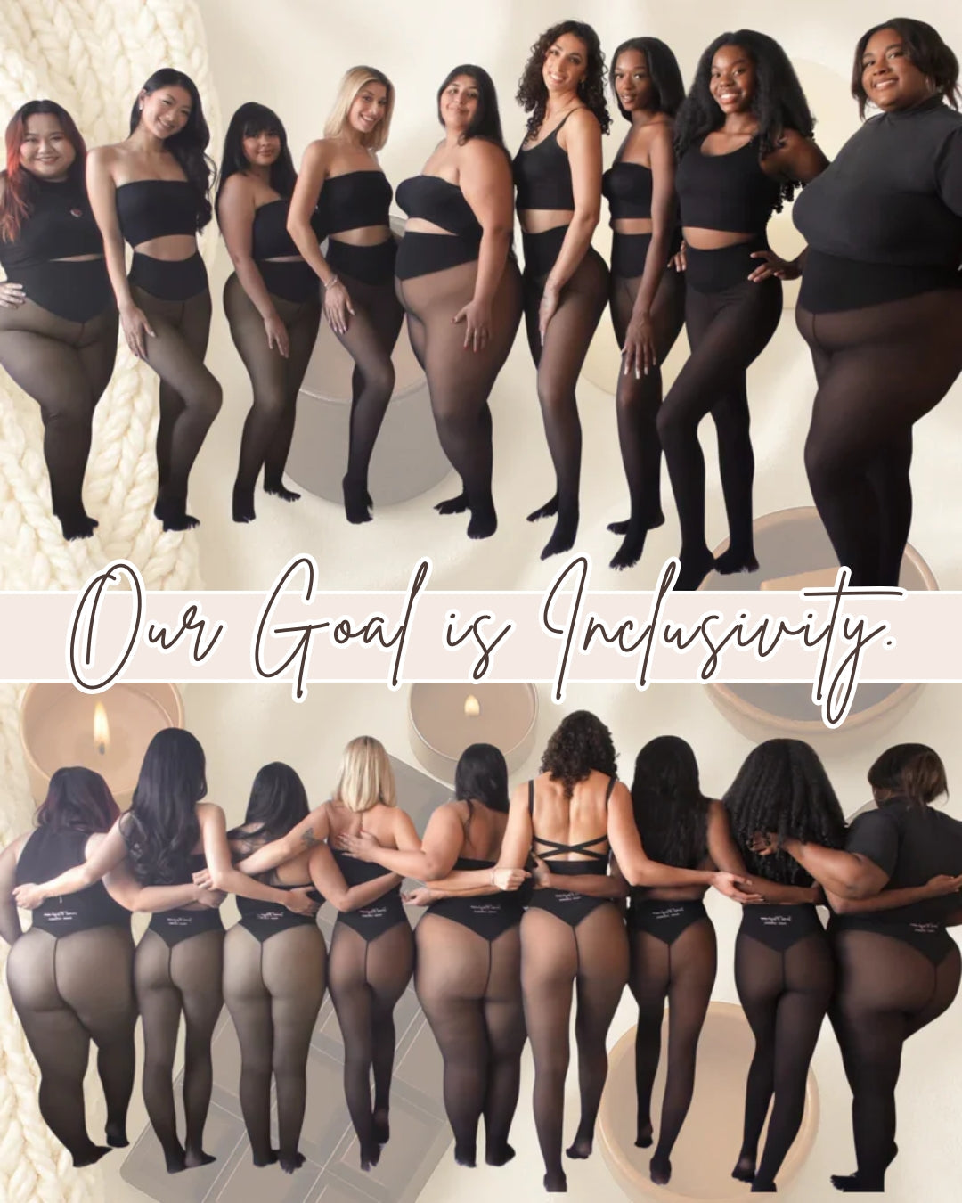 Anti-Cellulite & Smoothing Leggings with Tummy Control Waistband