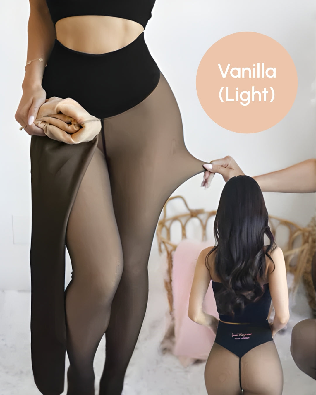Anti-Cellulite & Smoothing Leggings with Tummy Control Waistband