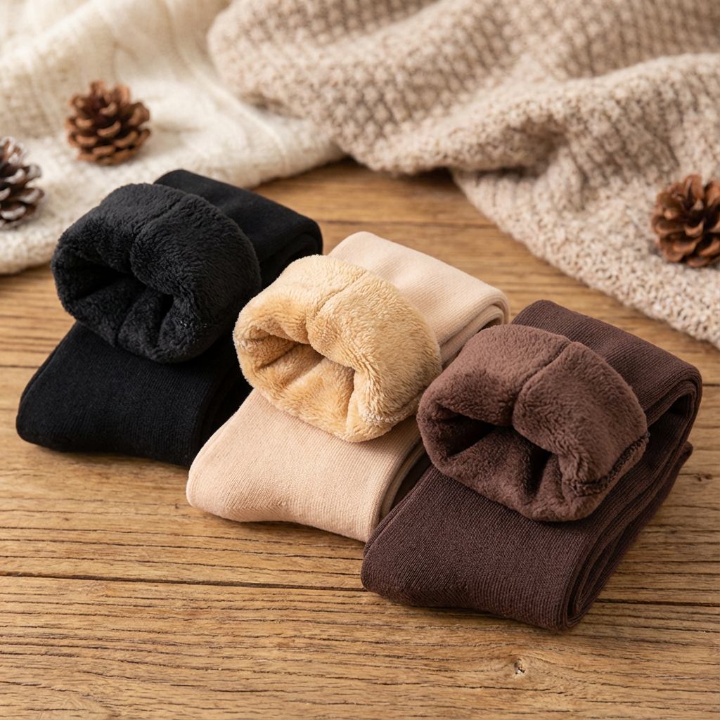 Pack of 6 Thermal Socks with Fleece Lining