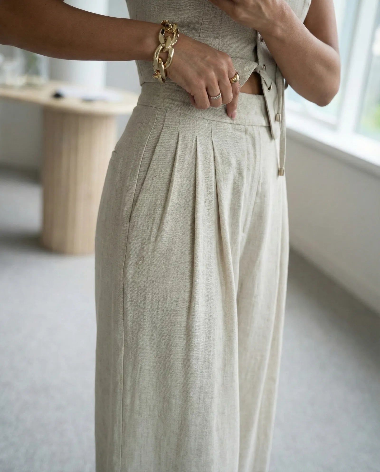 Conjunto Azelya - Top y pantalon - elegancia y comodidad