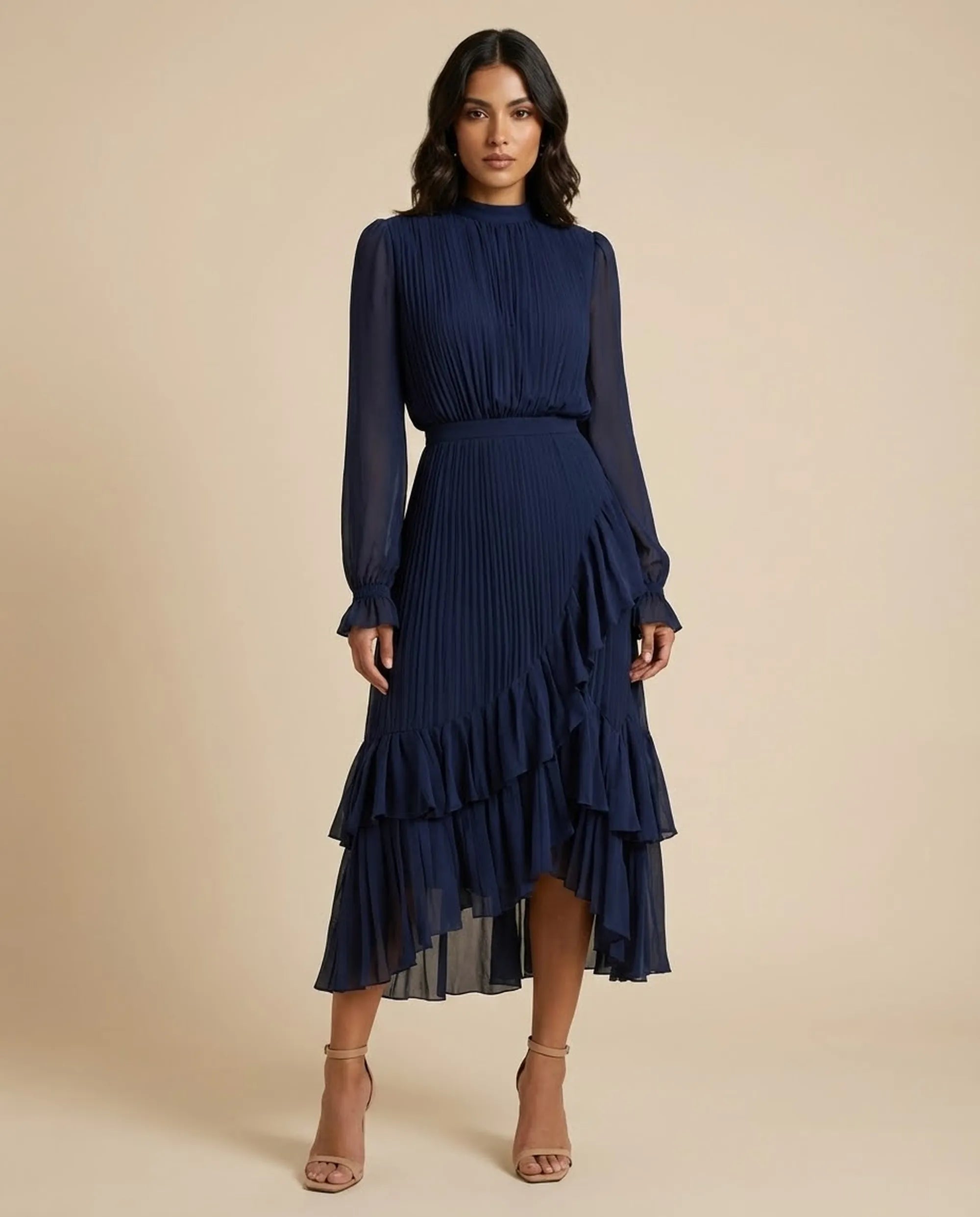 Vestido Midi "Verona" | Edición Plisada Luxury