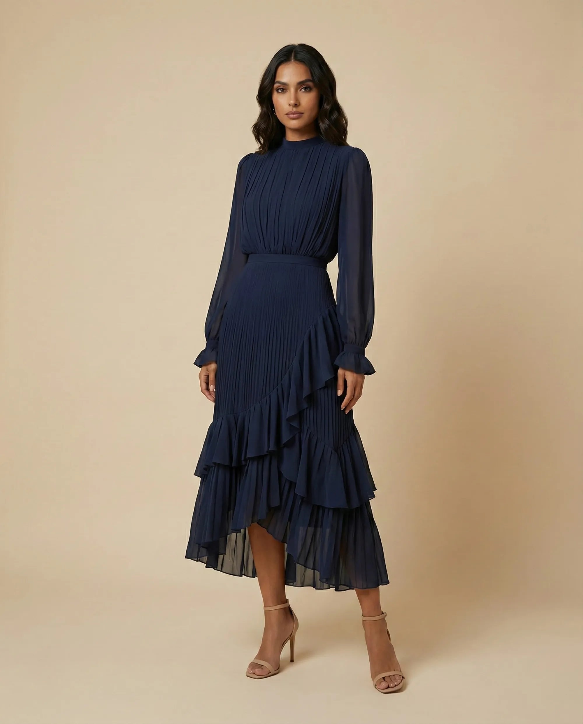 Vestido Midi "Verona" | Edición Plisada Luxury