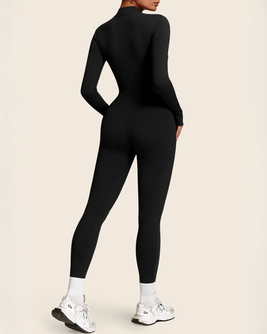 Thermal Jumpsuit with Zipper and Fleece Lining