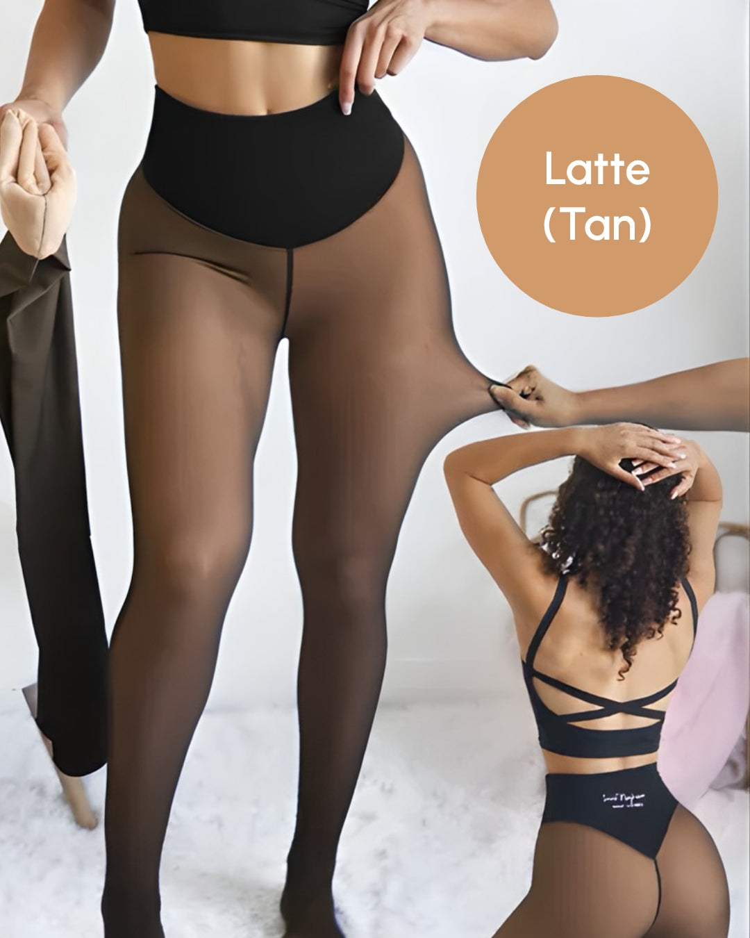 Anti-Cellulite & Smoothing Leggings with Tummy Control Waistband